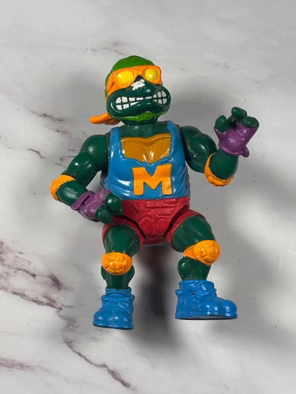 Skateboardin' Mike Michelangelo 1991 TMNT Teenage Mutant Ninja Turtles 4”